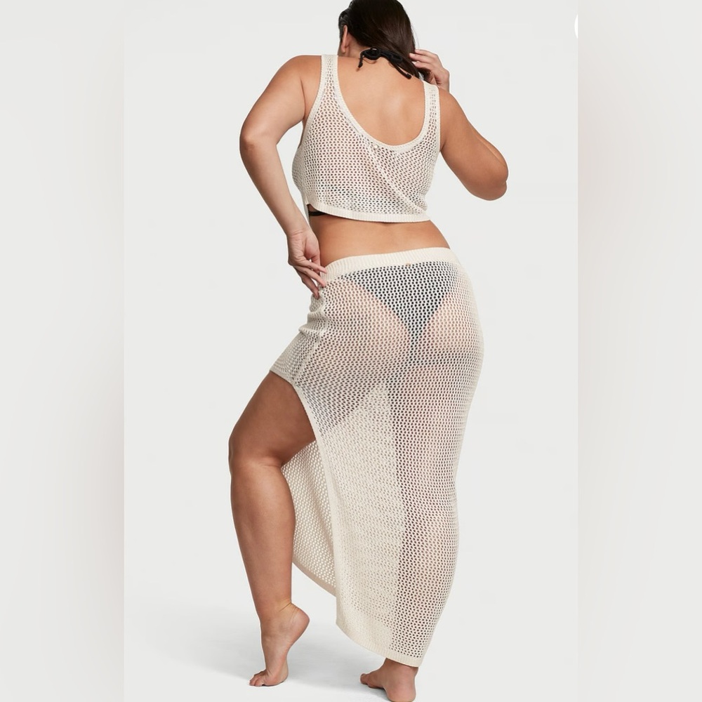New Crochet Mesh Cover-Up Set
